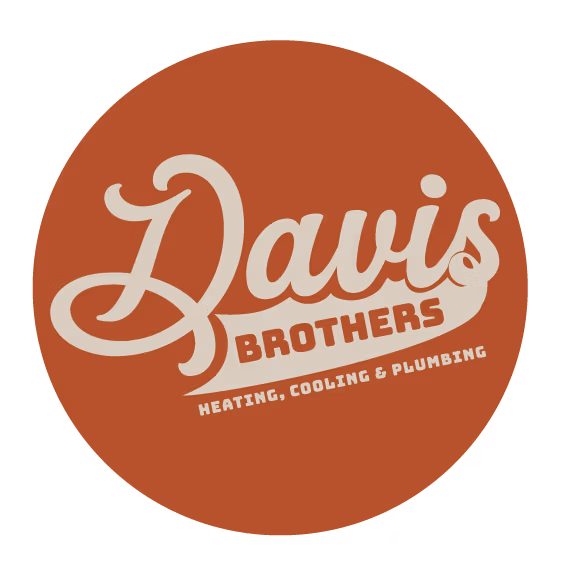 Davis Brothers logo in a circular badge with the slogan Heating, Cooling & Plumbing.